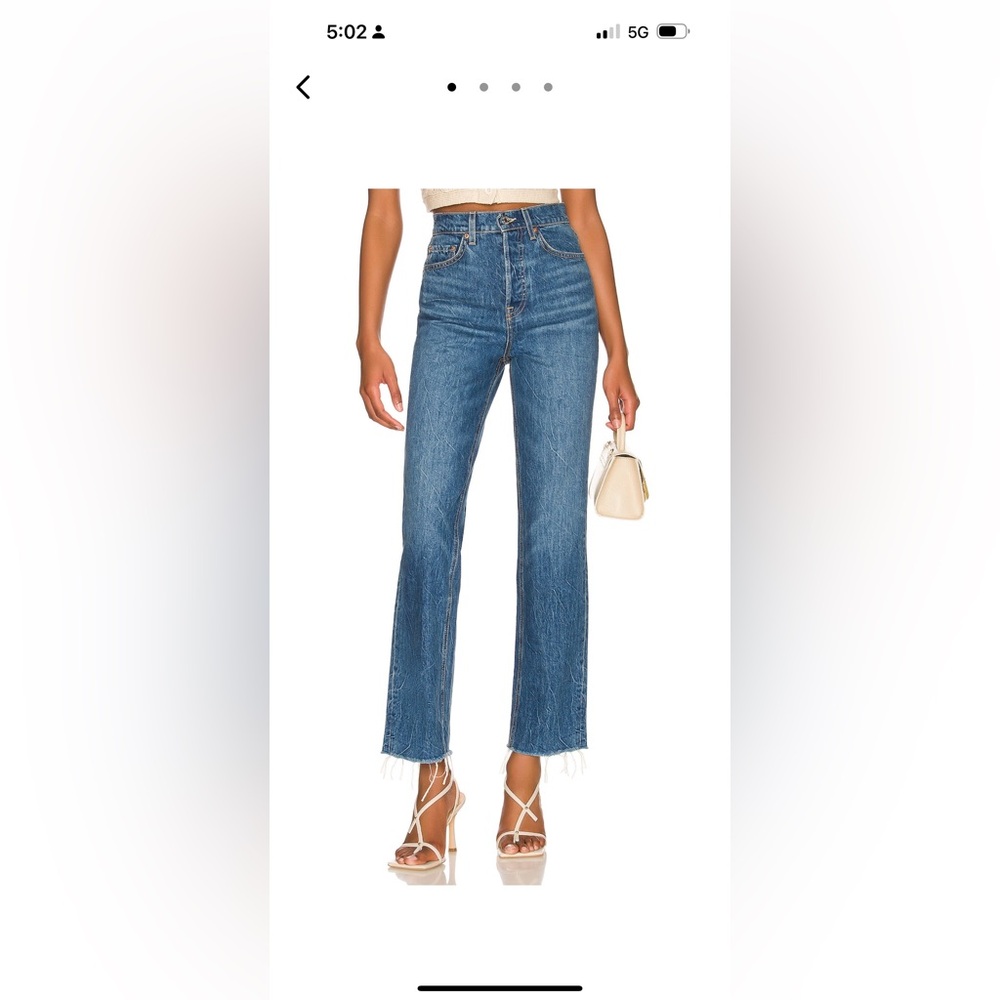 GRLDFRND Cassidy Mid Rise Straight in Runyon Canyon